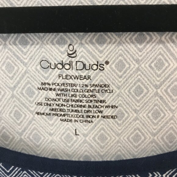 Cuddl Duds flexwear blue sleeveless gown size L - Picture 2 of 3